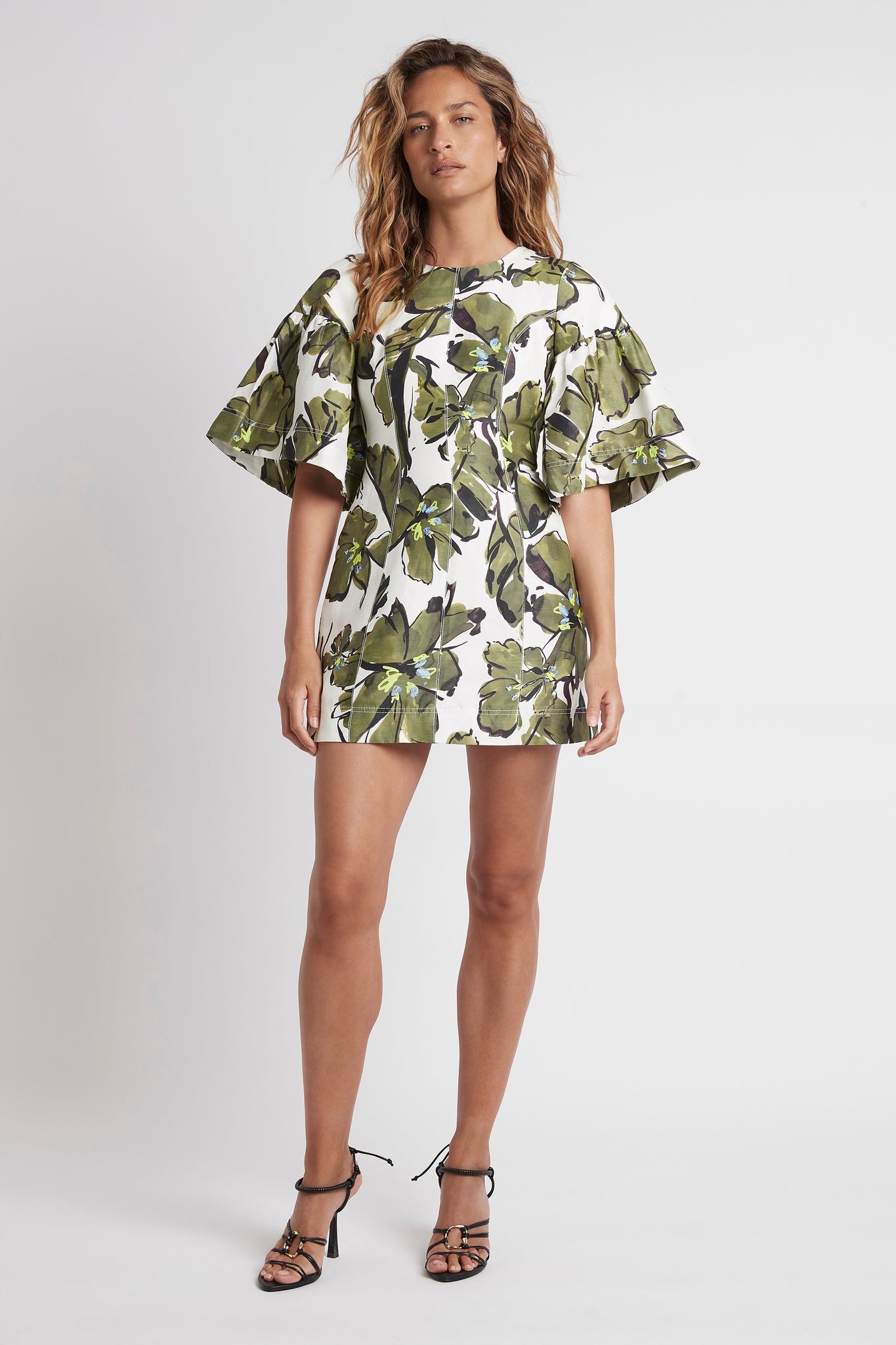 Oasis Cut Out Back Mini Dress in Olive ...